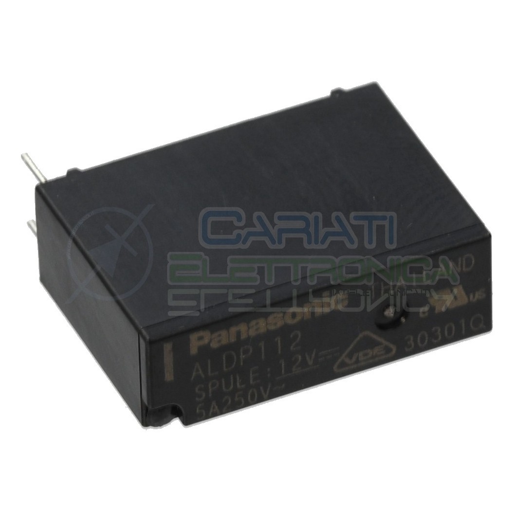 Relè singolo scambio 12V 5A ALDP112 SPST 12Vdc PanasonicPanasonic