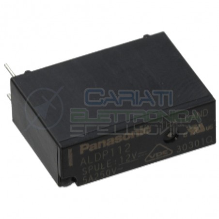 Relè singolo scambio 12V 5A ALDP112 SPST 12Vdc PanasonicPanasonic