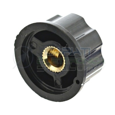 MANOPOLA CON ASSE 6mm 33 x 16 mm POMELLO KNOB KNOBS FENDER POTENZIOMETRO AUDIOGenerico