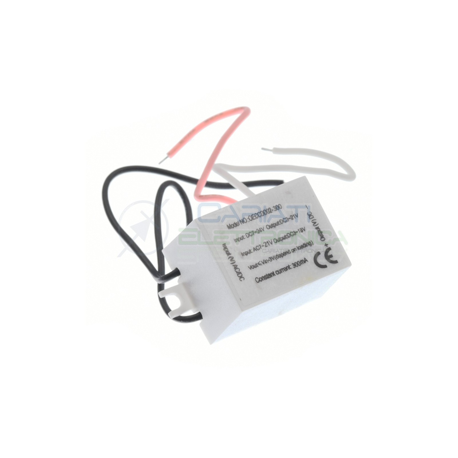 Driver Alimentatore Led Power da 1Watt AC DC 7-24V 12V 300mA Generico