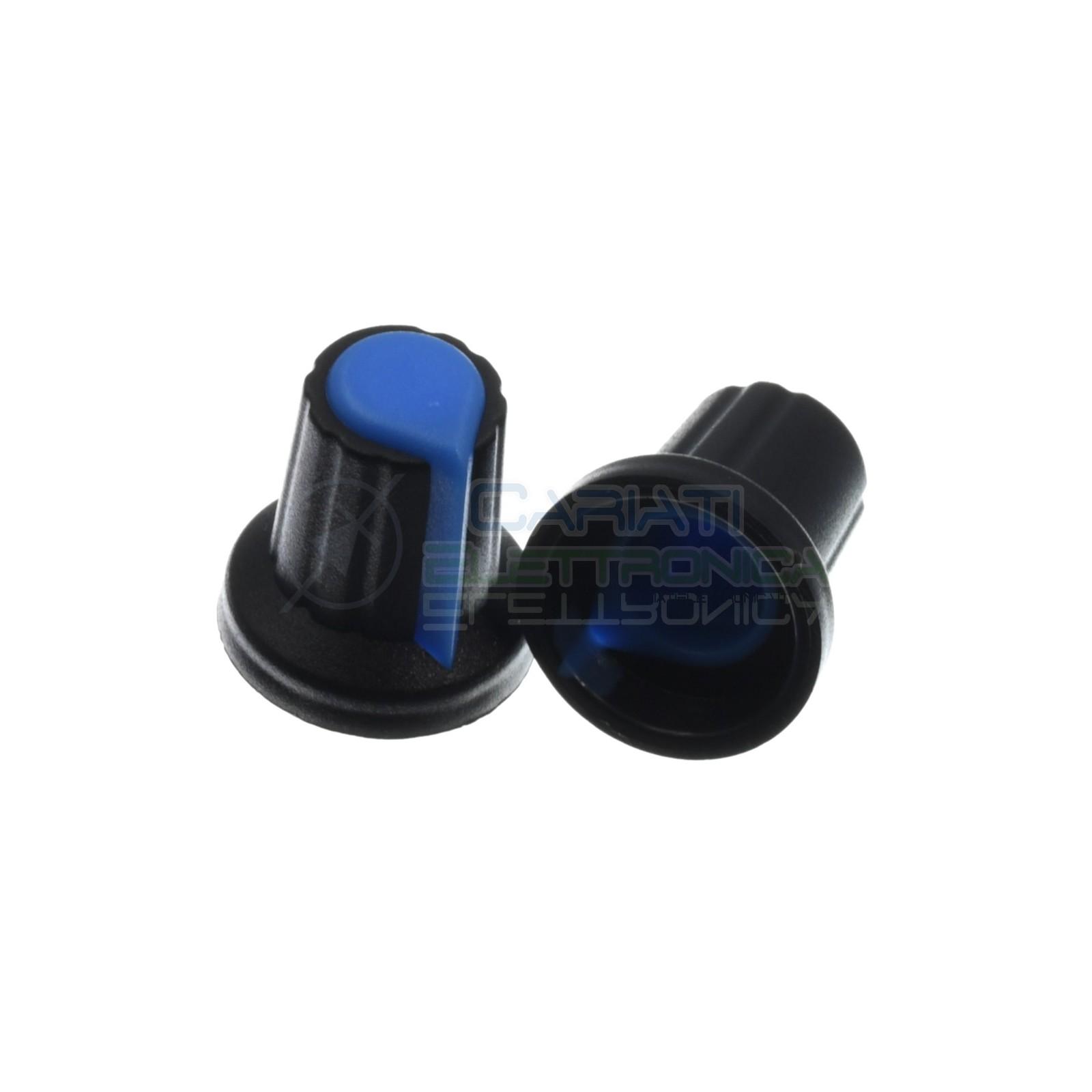 5 PEZZI Manopola Pomello Knob Blu per Potenziometro con diametro innesto 6mm Generico