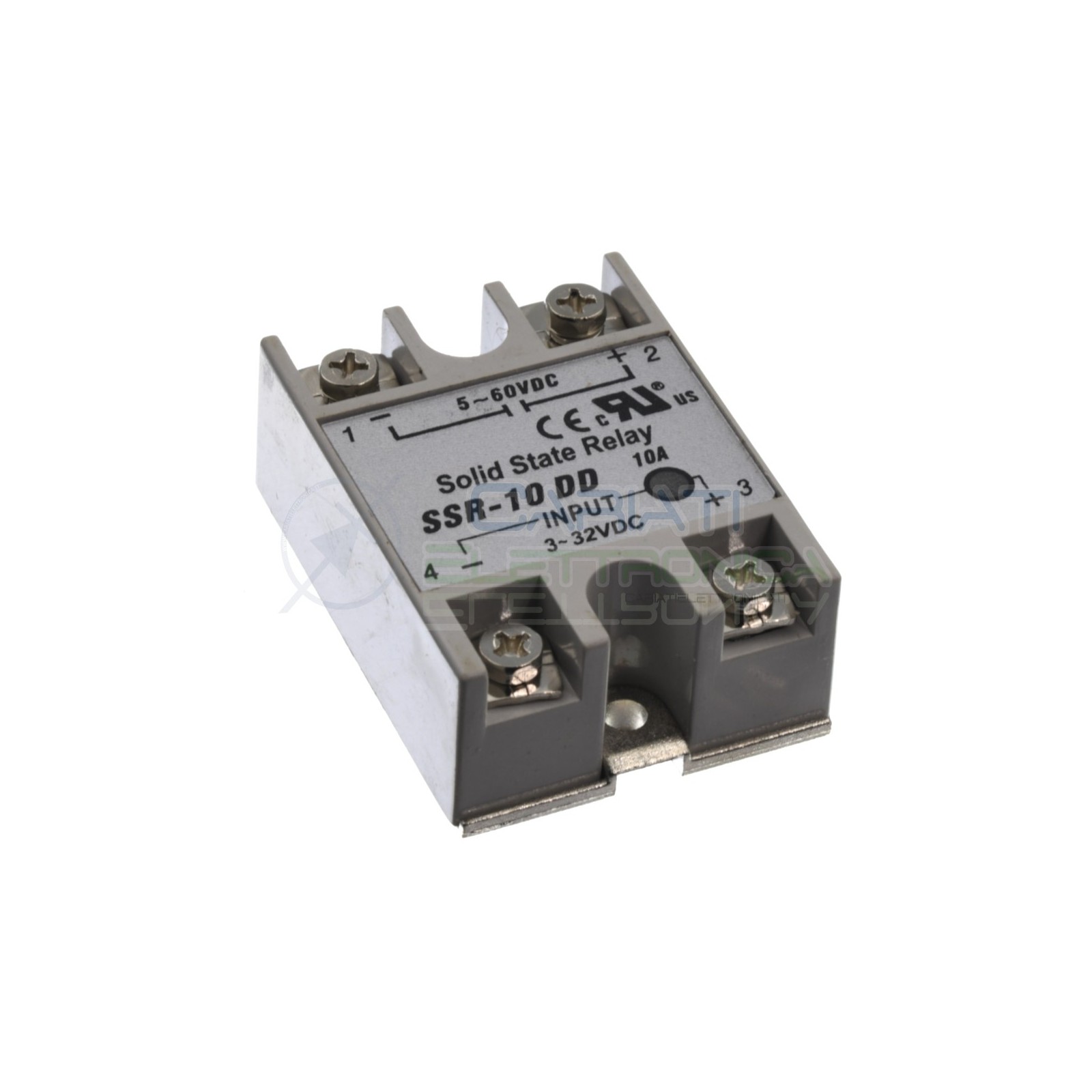 Relè Statico 10A 3-32Vdc 5-60Vdc SSR-10 DD Stato Solido Relay Generico