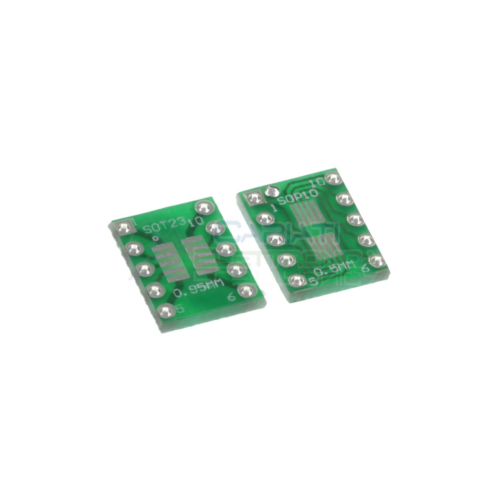 2 Pezzi Adattatore Basetta Test PCB SOP10 SO10 SOIC10 SMD a DIP10 10 Contatti Generico