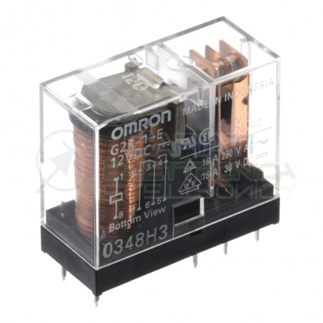 Relè OMRON G2R-1-E bobina da 12Vdc 12V 16A 250Vac 16A 30Vdc SPDT Omron