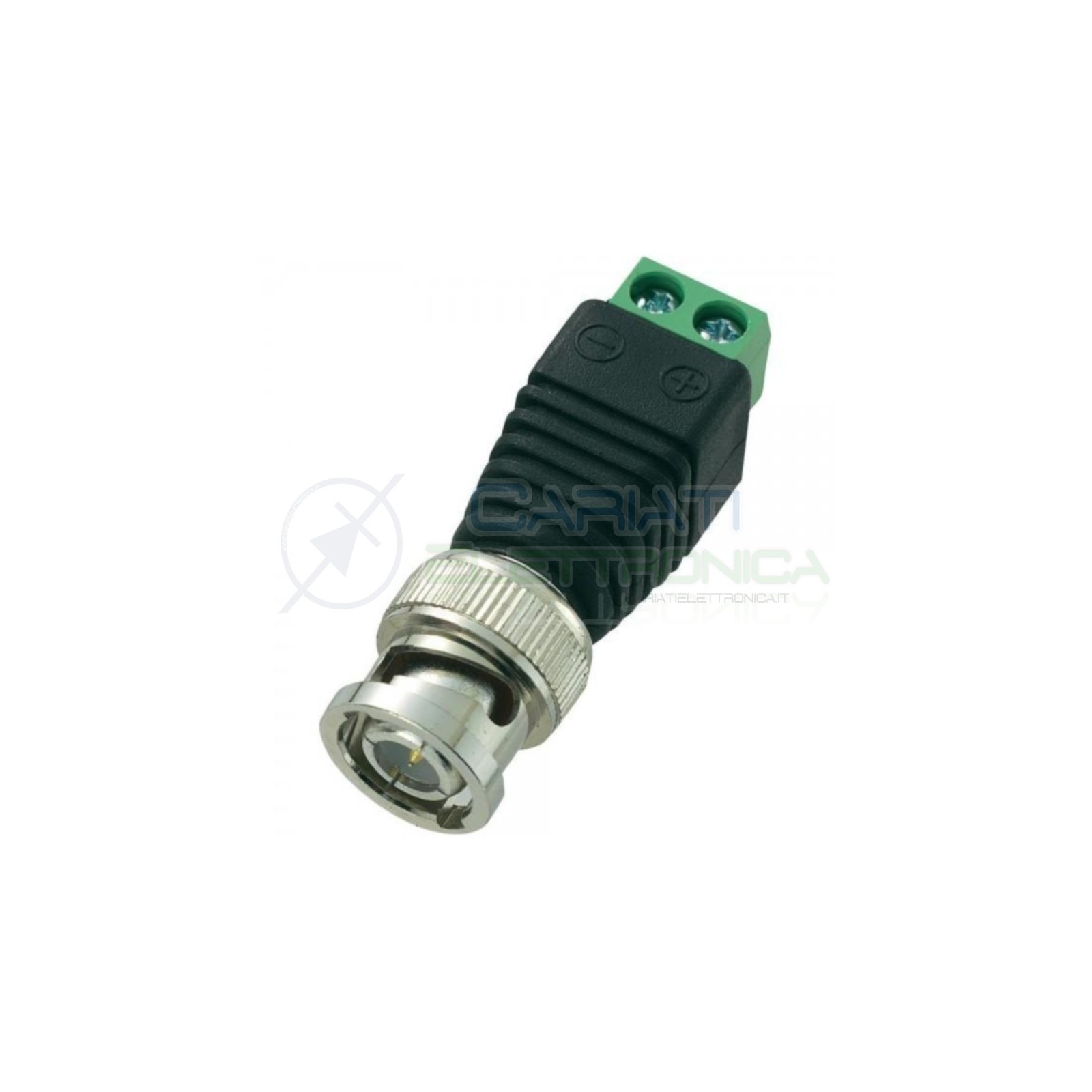 Connettore presa BNC volante maschio con morsetti a vite RG59 per video telecamere Generico