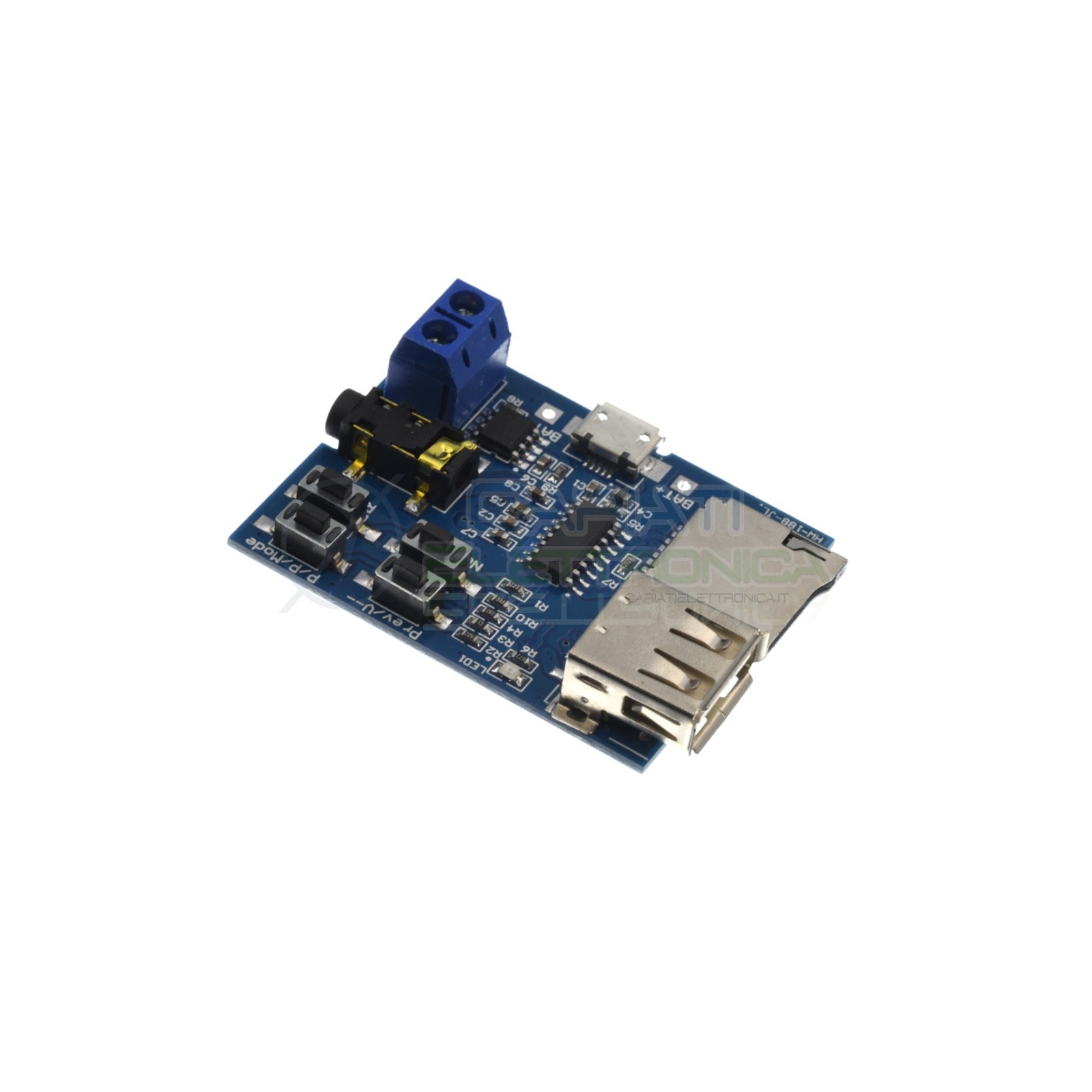 Scheda modulo riproduzione lettura file MP3 da chiavetta USB o micro SD Generico