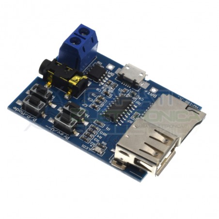 Scheda modulo riproduzione lettura file MP3 da chiavetta USB o micro SD Generico