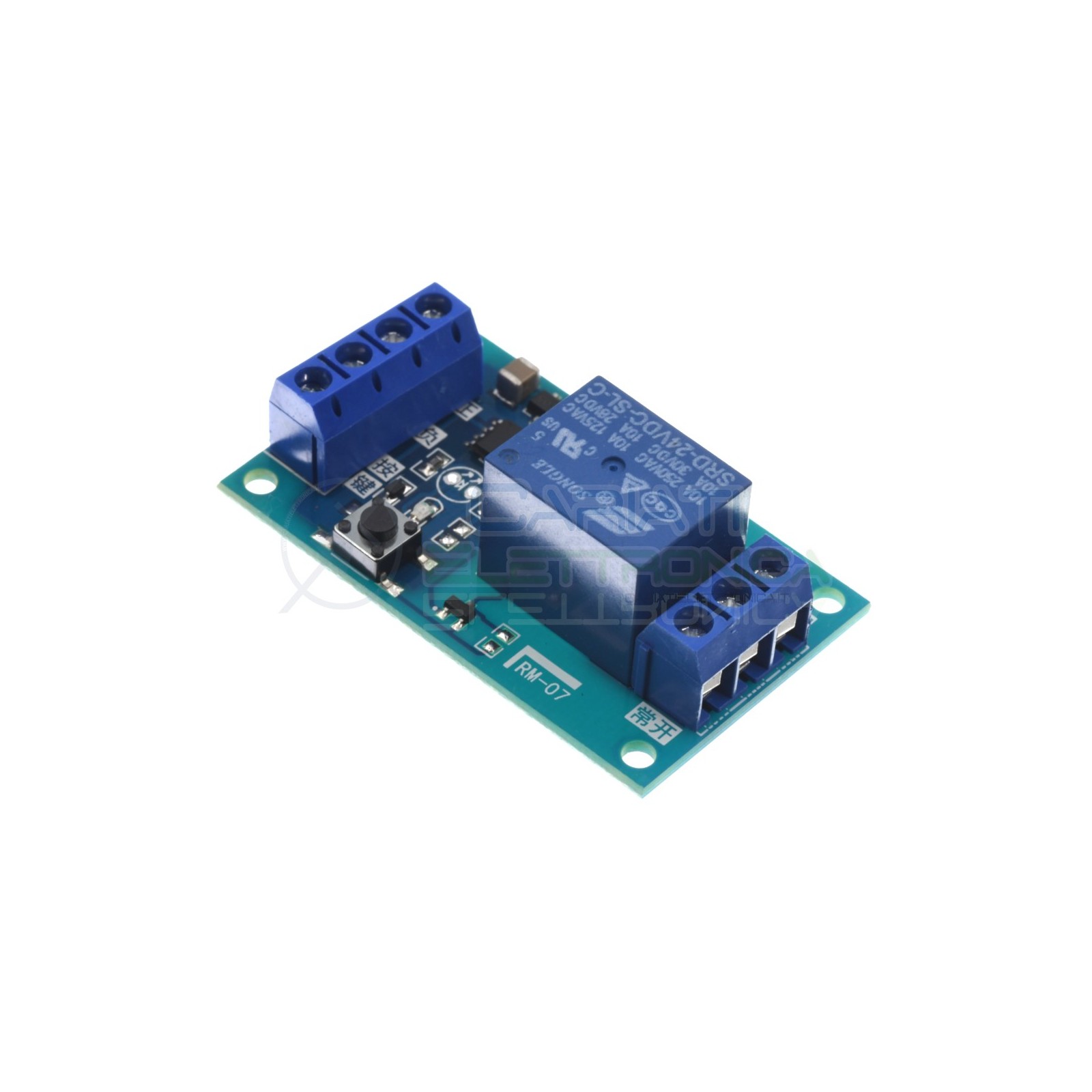Scheda relay relè bistabile 24V dc 10A singolo 1 scambio songle SRD-24VDC-SL-C spdt pcbGenerico