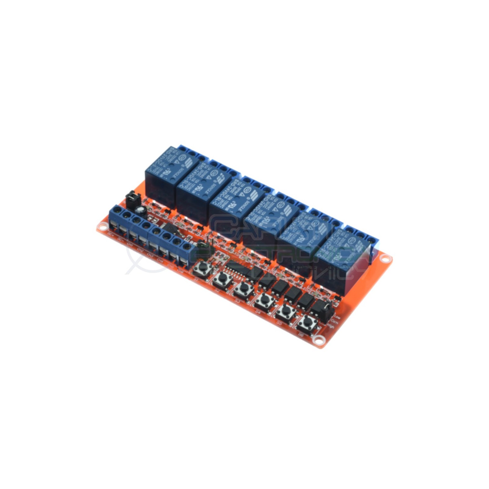 Scheda 6 Relay Relè 24V Dc 10A SONGLE SRD-24VDC-SL-C SPDT Monostabile BistabileGenerico