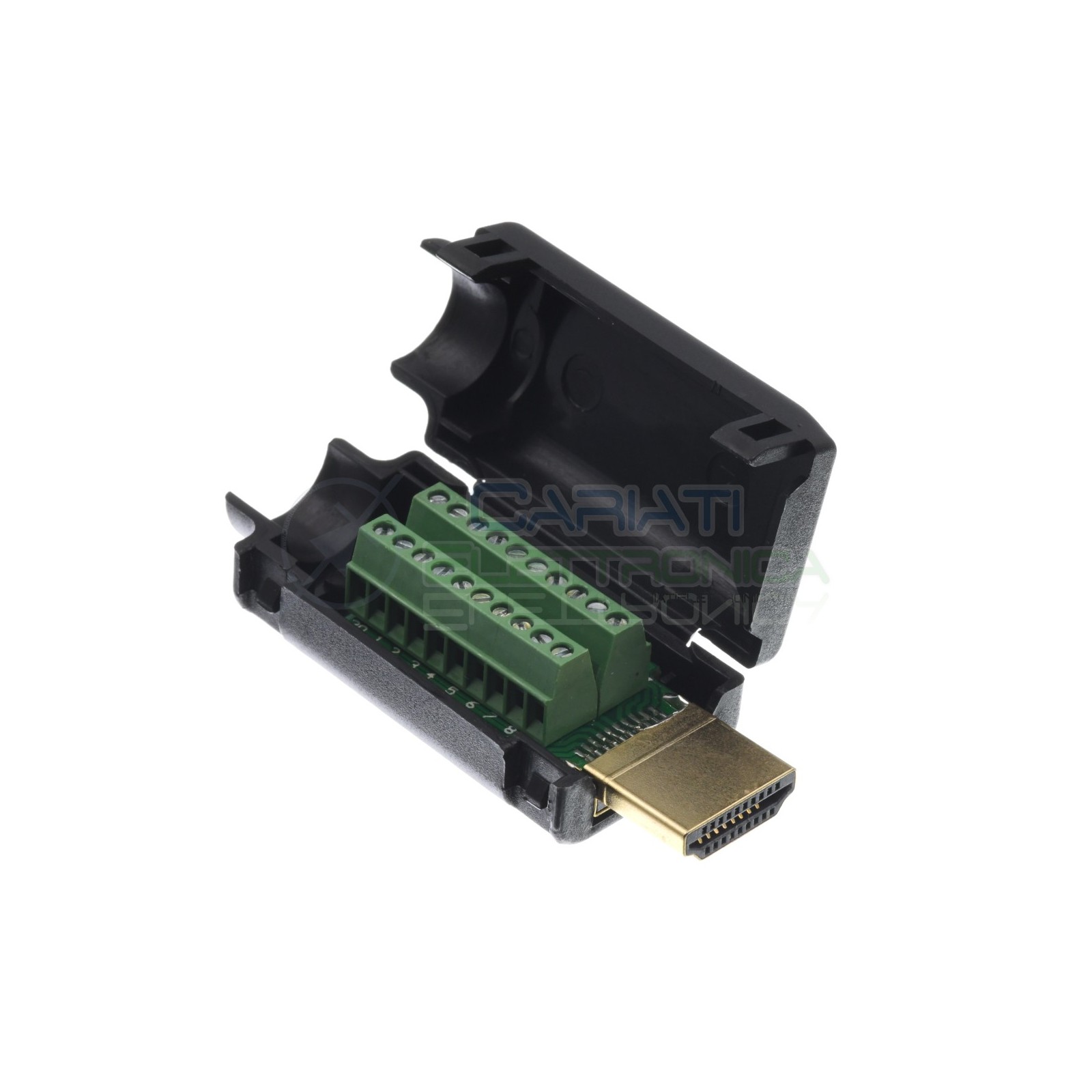 Connettore adattatore porta spina HDMI maschio 19pin per cavo con morsettiera a vite Generico
