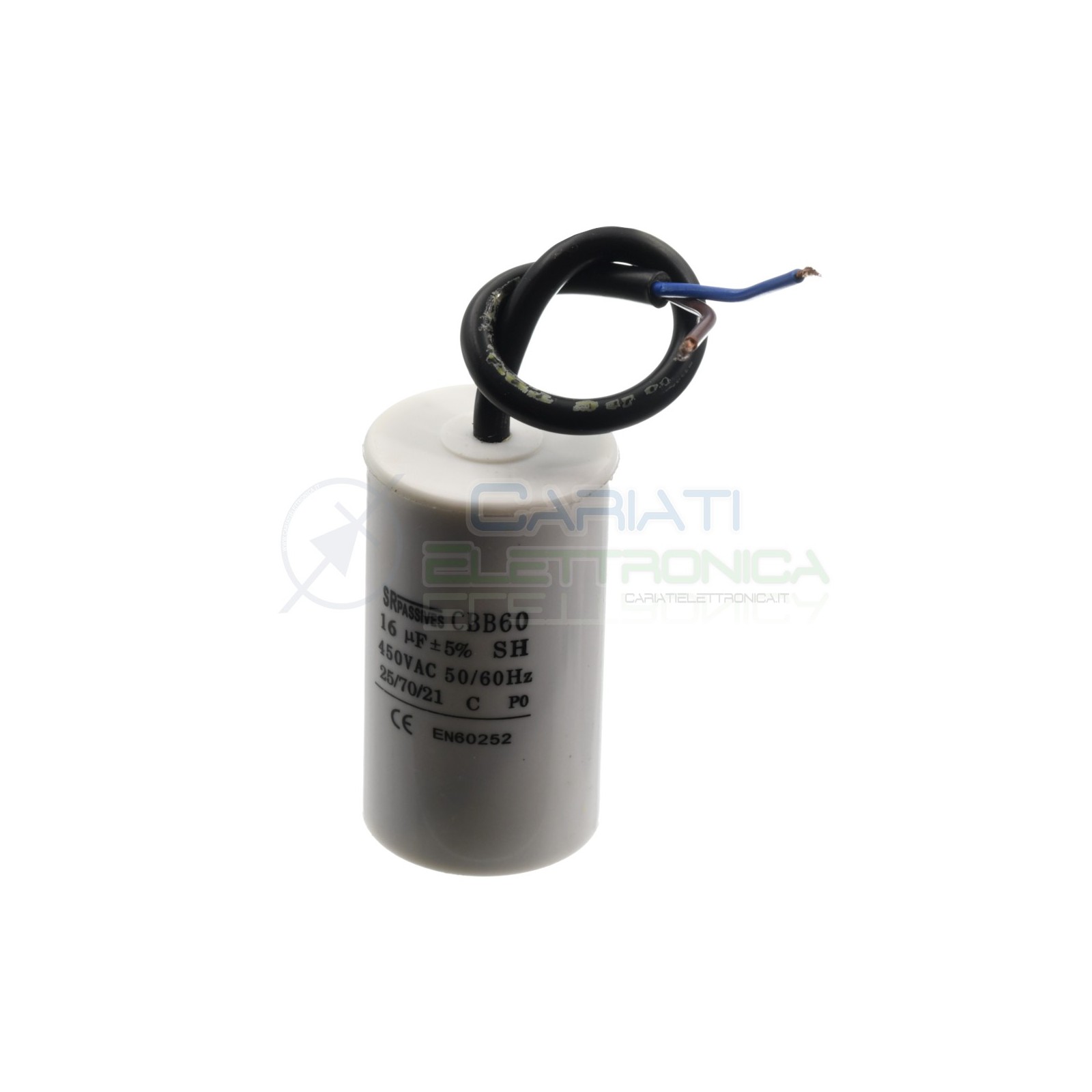 CBB60 CONDENSATORE ELETTRICO 16 uF 16uF 450V 500V CAPACITORE MOTORE POMPA ELETTROPOMPASR Passive