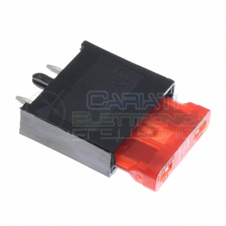 Porta fusibile da pcb circuito per fusibili 19mm a lama lamellari 15A Generico