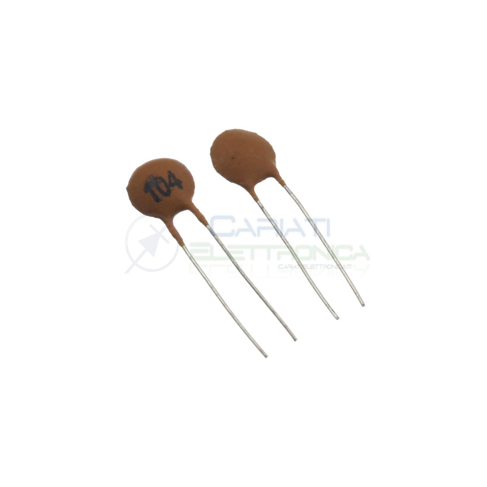 50 pezzi Condensatore ceramico a Disco da 100000pF 100nF 104pF 50V Passo 2,54mm SR Passive