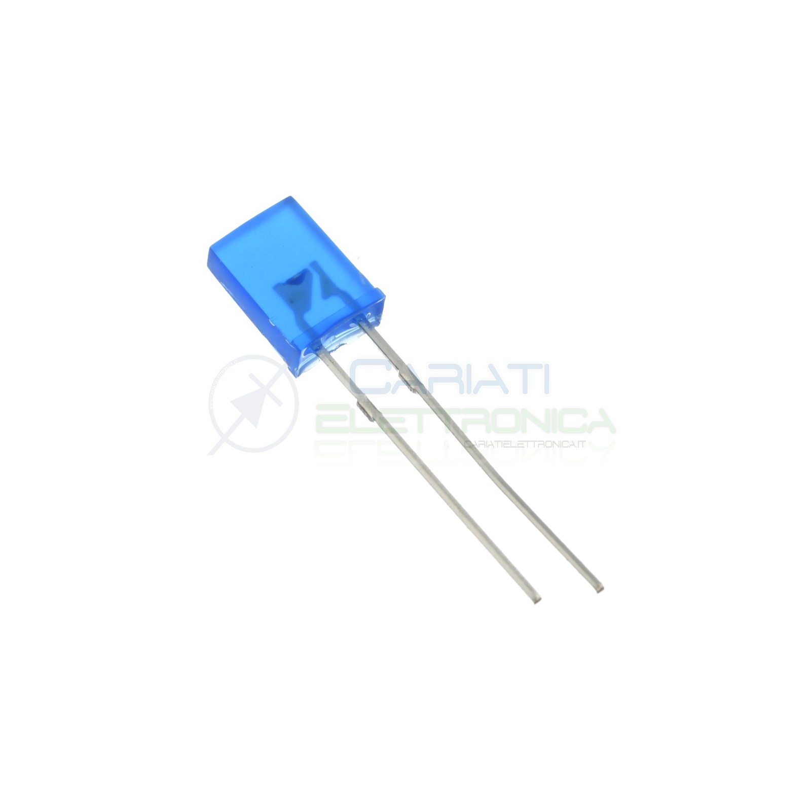 10 pezzi Led Blu rettangolare rettangolari 110° 2x5x7mm Flat TopGenerico