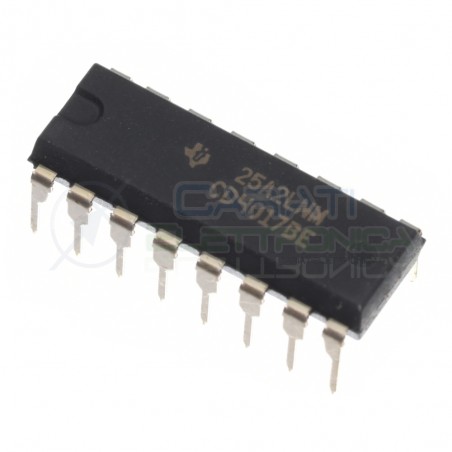 CD4017BE CD4017 TI integrato contatore divisore 10 Decade/Divider Texas instruments