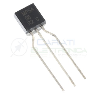 5 pezzi Transistor MPSA56 Pnp Bipolare 80V 500mA 625mW TO92 Diotec DIOTEC SEMICONDUCTOR