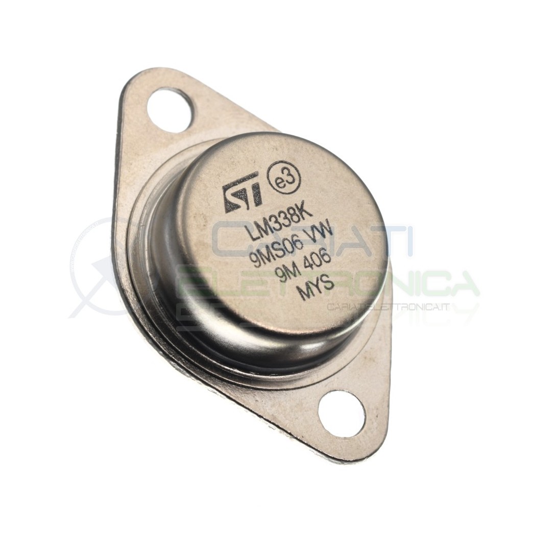Regolatore di tensione lineare LM338K 5A Regolabile 1,2V a 32V 50W TO-3 2PinST MICROELECTRONICS