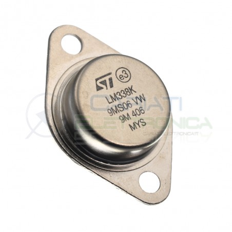 Regolatore di tensione lineare LM338K 5A Regolabile 1,2V a 32V 50W TO-3 2PinST MICROELECTRONICS