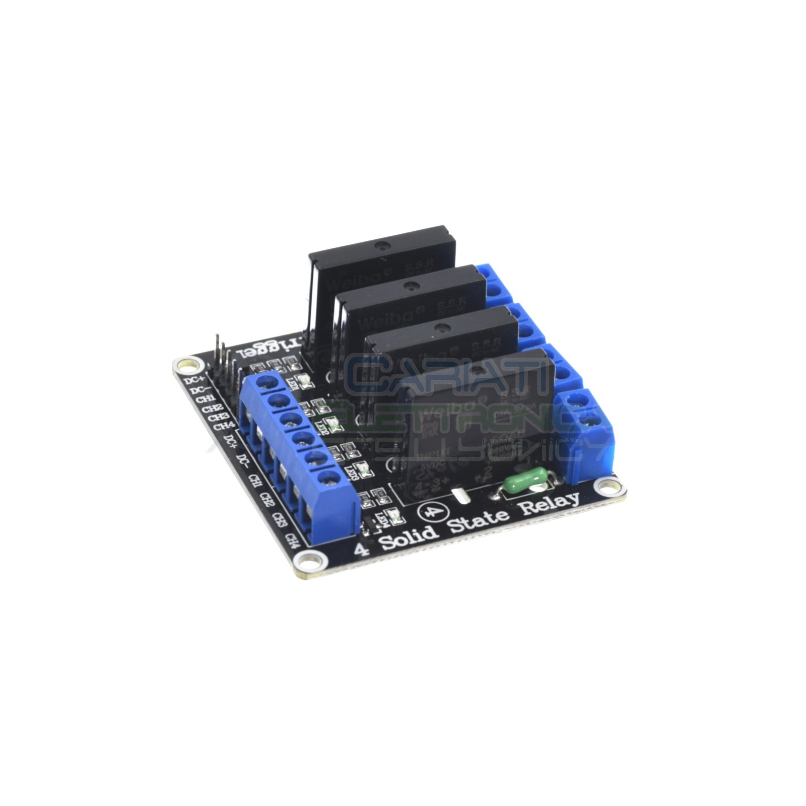 Scheda modulo 5V 4 relè SSR 240V 2A con Fusibile di protezione Generico