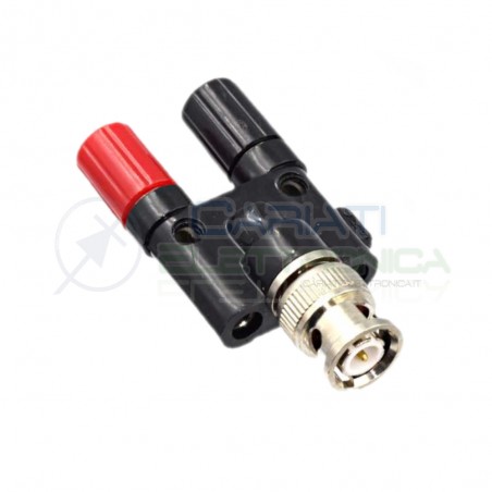 Adattatore connettore Banana femmina Bnc maschio test coassiale Generico