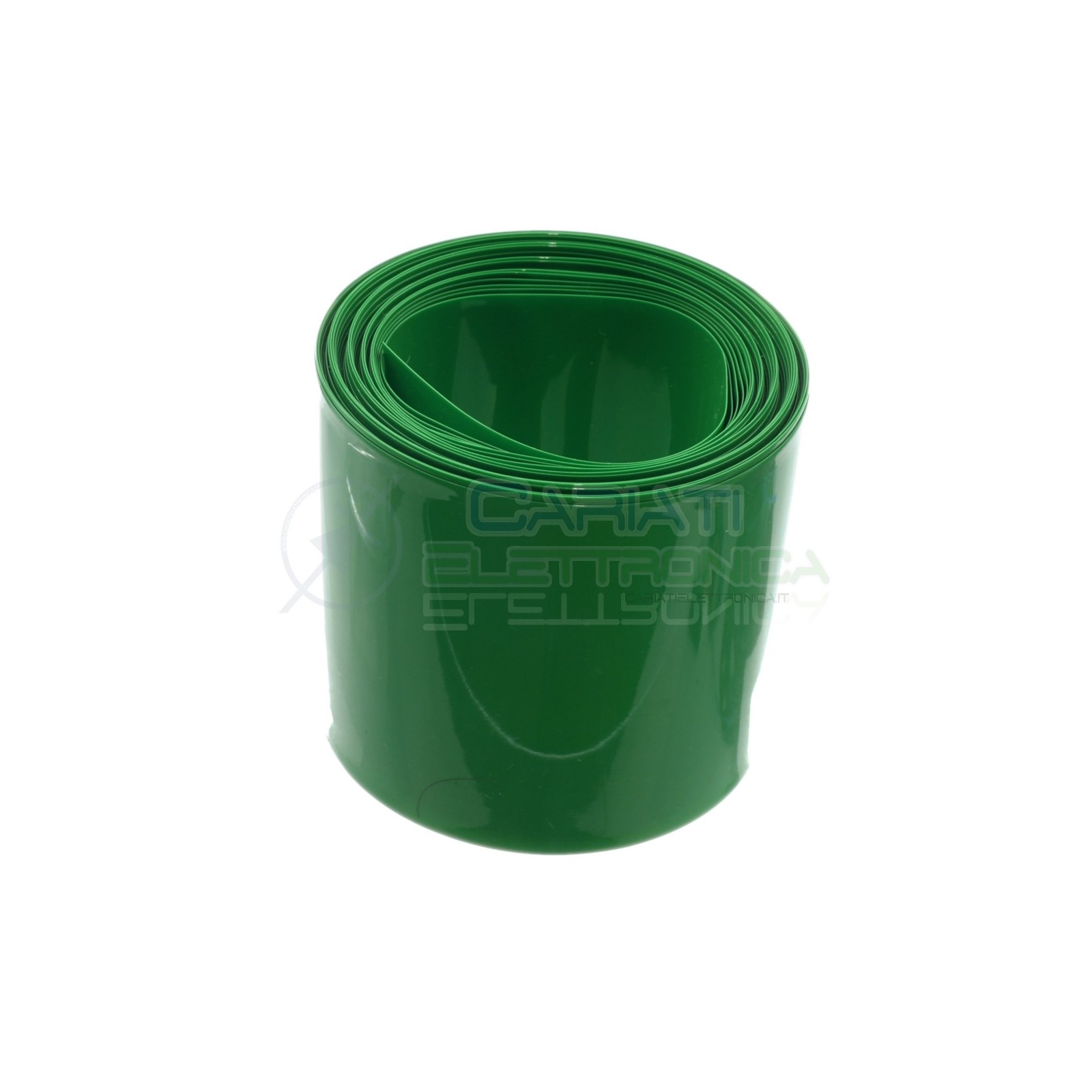 PVC Tubo termorestringente da 65mm per batterie 18650 lunghezza 1 metro 1m verdeGenerico