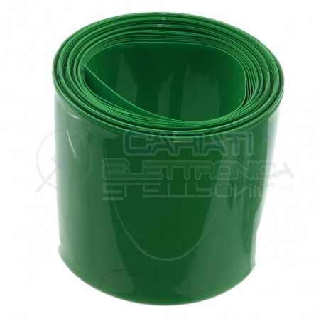 PVC Tubo termorestringente da 85mm per batterie 18650 lunghezza 1 metro 1m verdeGenerico