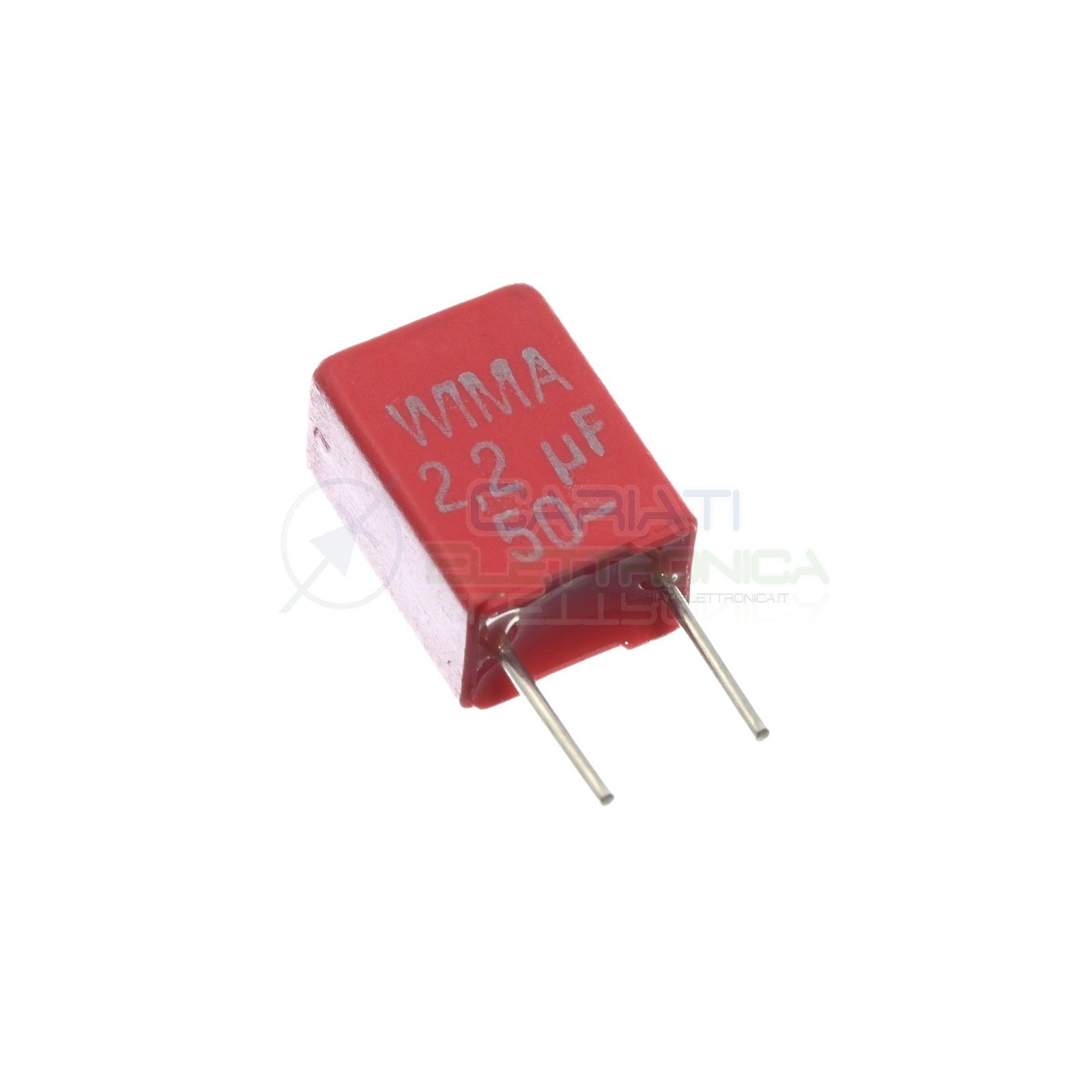 Condensatore in poliestere 2,2uF WIMA 50V Passo 5mm 10% MKS2 Wima