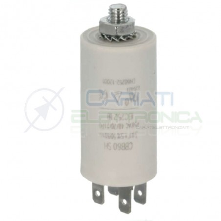 Condensatore per motori 2,5uF 450V Capacitore Motore Pompa Elettropompa