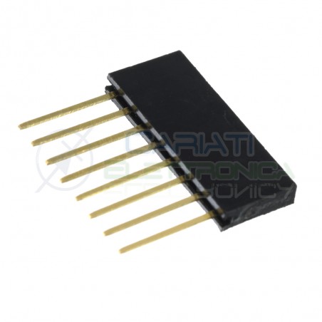 5 pezzi connettori strip line 8 poli femmina lunghi per Arduino stripline Generico