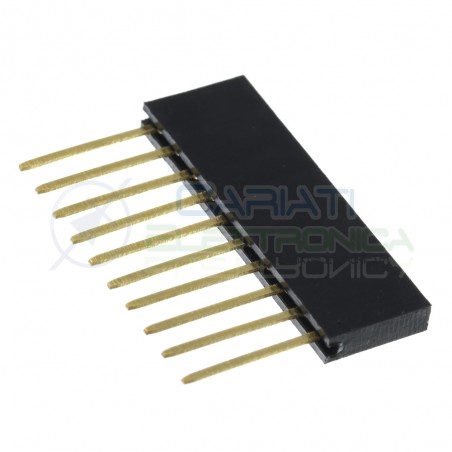 5 PEZZI connettori strip line 10 poli femmina LUNGHI per ARDUINO Generico