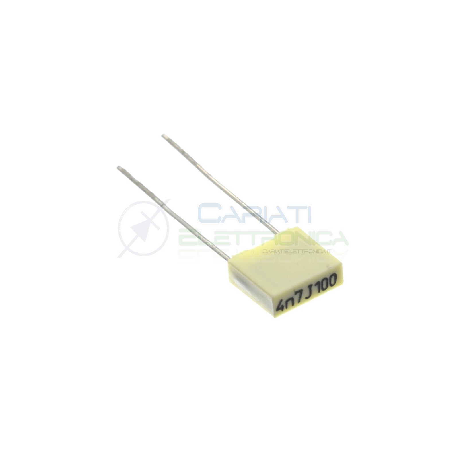 25 PEZZI Condensatore Poliestere 4,7nF 4,7 nF 100V Passo 5mm Kemet