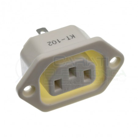 Presa alimentazione ac da pannello 250V 10A femmina connettore spinaGenerico