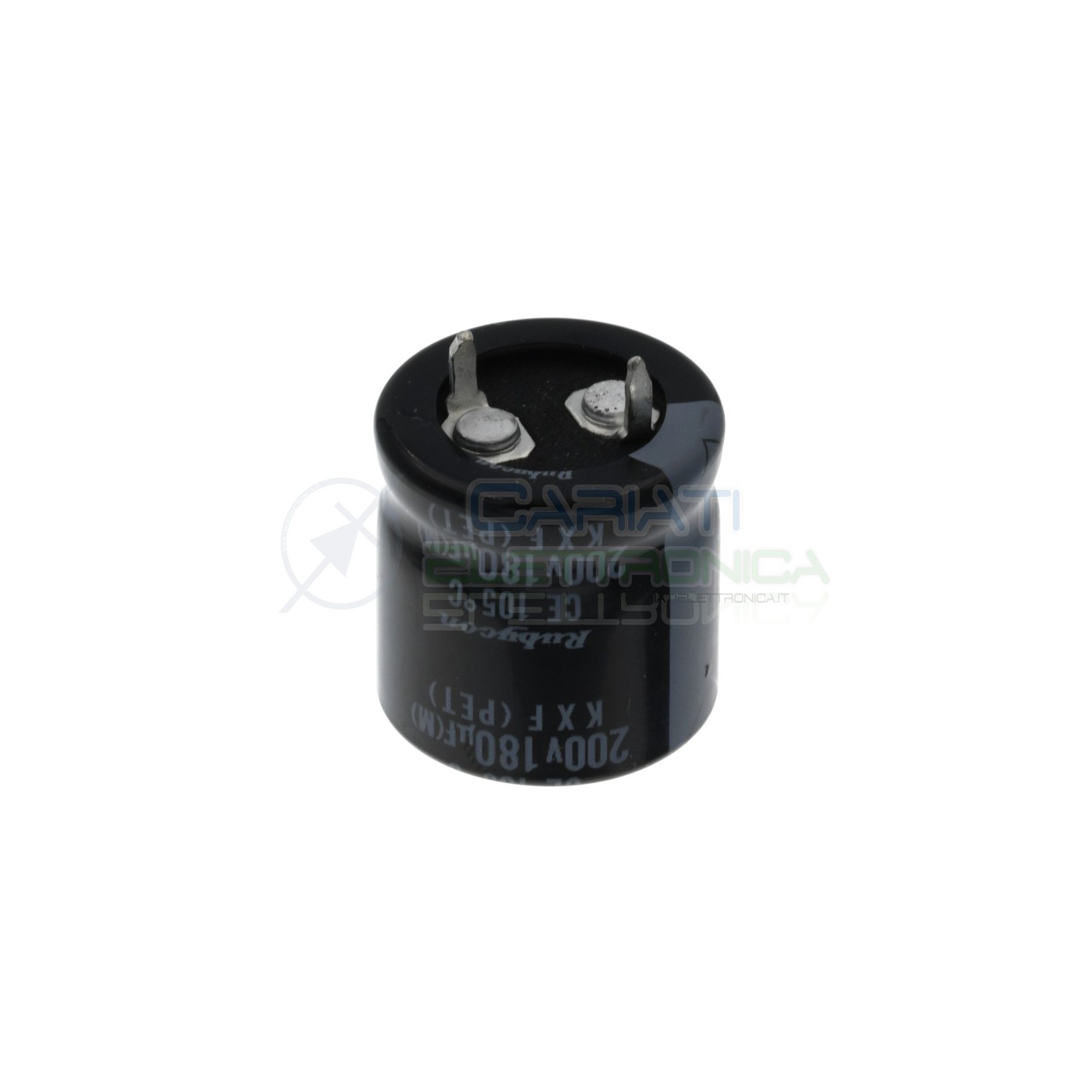 Condensatore elettrolitico 180uF 180 uF 200V 105°C snap in 20x20mm Rubycon Rubycon