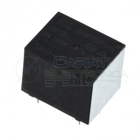 Relè relay Sanyou SRD-S-112DM bobina 12VDC SPDT 10A 250Vac 5 pin Sanyou