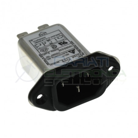 Filtro di Rete EMI Connettore IEC da pannello 10A 10GEEG3E Delta elettronics