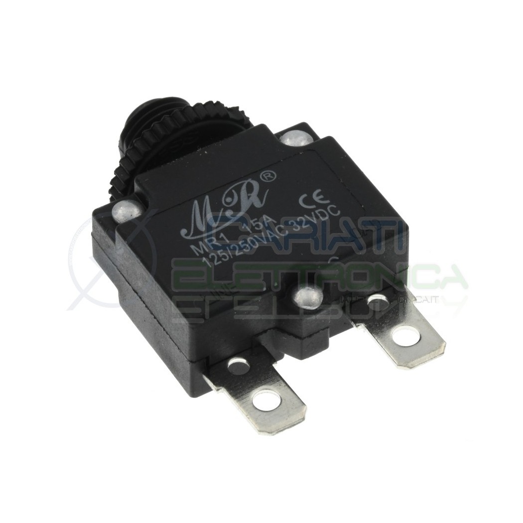 Fusibile Interruttore sovracorrente ripristinabile 15A 250V 32V Generico