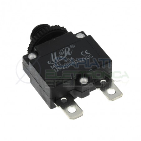 Fusibile magnetotermico Interruttore sovracorrente ripristinabile 15A 250V 32VGenerico