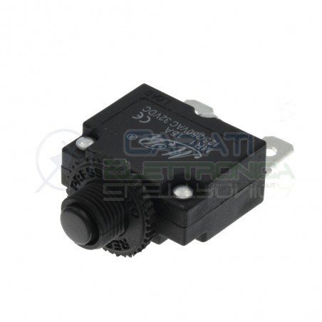 Fusibile Interruttore sovracorrente ripristinabile 15A 250V 32V Generico