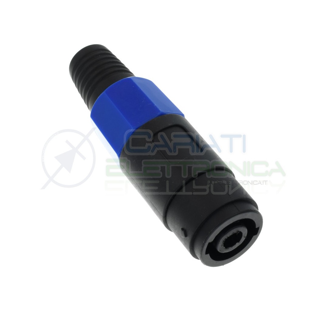 CONNETTORE SPEAKON VOLANTE 4 POLI MASCHIO JACK Speaker DJ Audio NEUTRIK NL4FC Generico