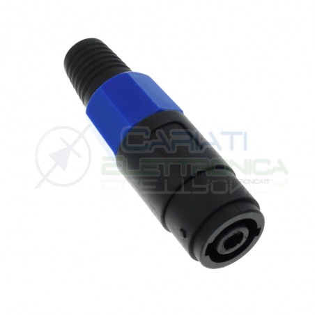 copy of CONNETTORE SPEAKON VOLANTE 4 POLI MASCHIO JACK Speaker DJ Audio NEUTRIK NL4FCGenerico