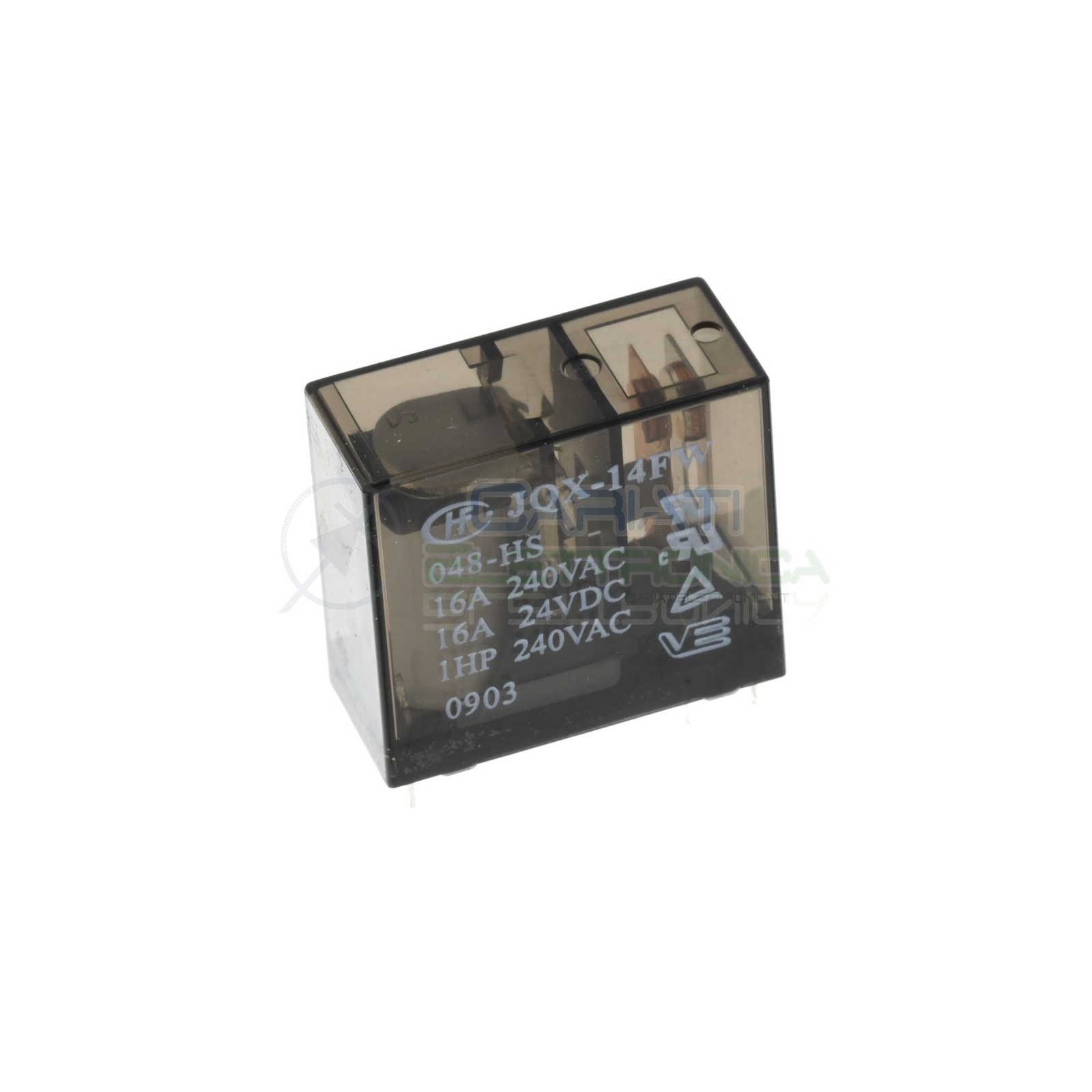 Relè JQX-14FW 048-HS bobina da 48Vdc Contatti 16A 240Vac 16A 24Vdc SPDTHONGFA RELAY
