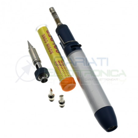 Saldatore mini cannello a gas per saldatura Bruciatore fiamma ossidrica Ricaricabile