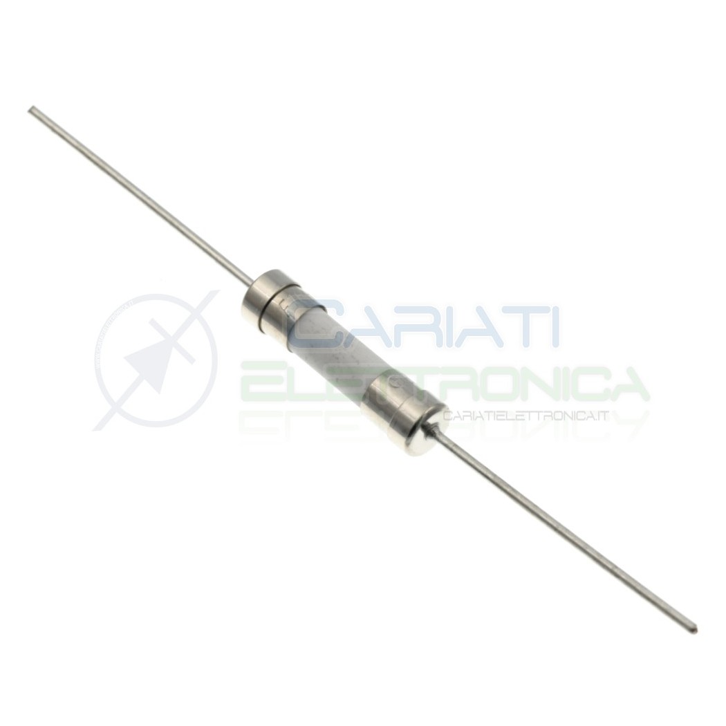 10 pcs Ceramic fuse 5x20mm 16A 250V with terminalGenerico