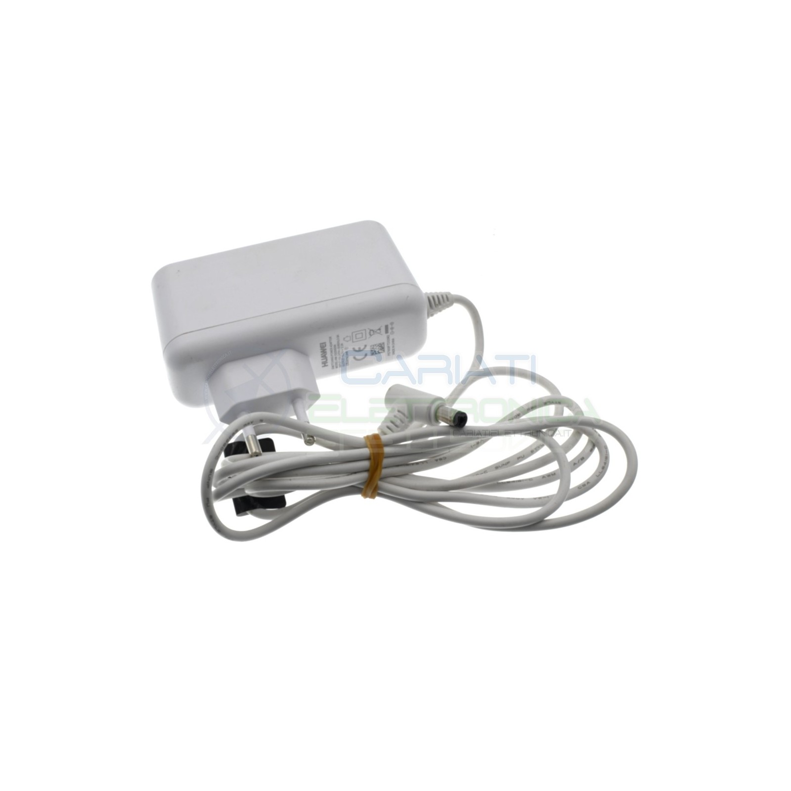 ALIMENTATORE 12V 2,5A BIANCO 5.5/2.1mm (+ al centro)