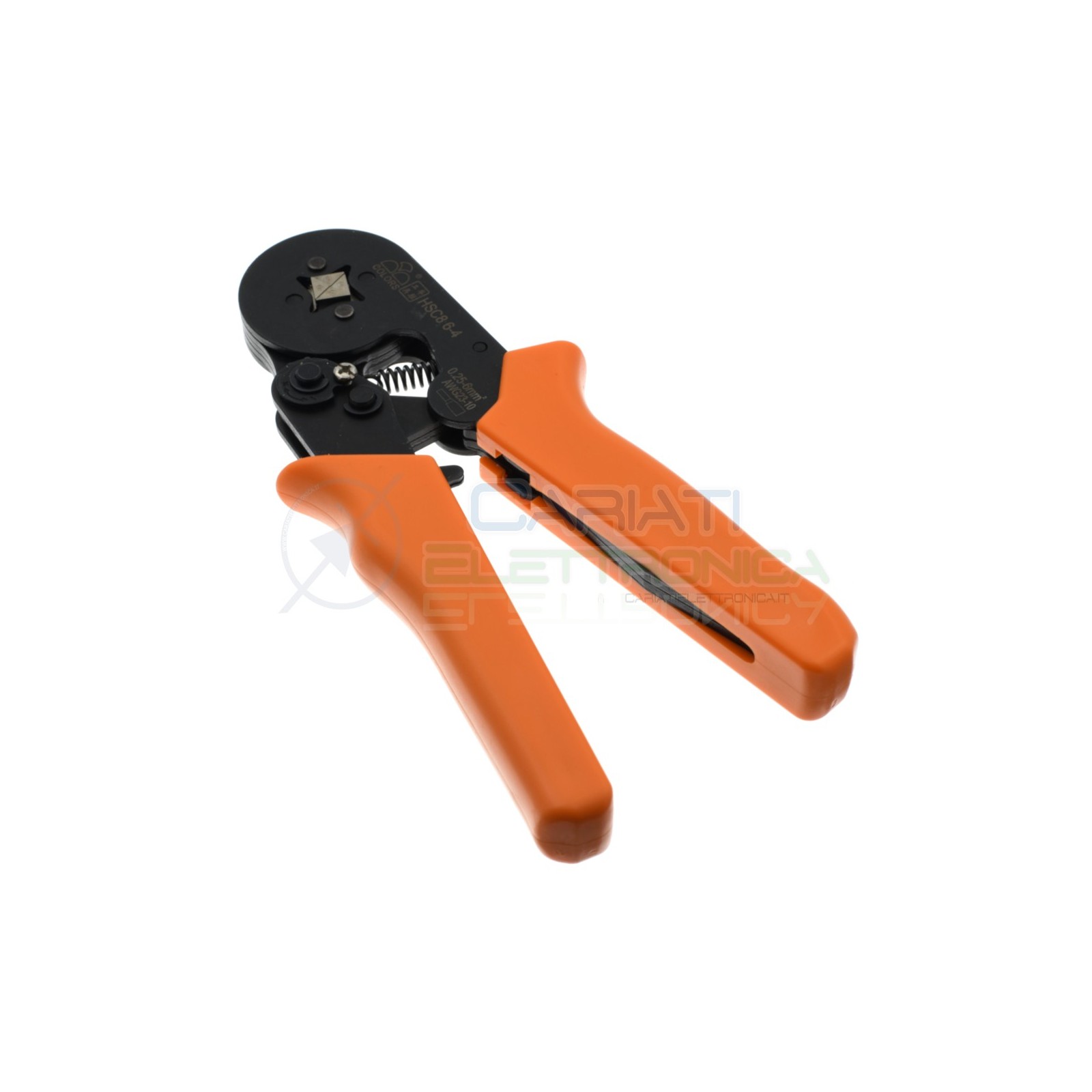 Pinza per terminali a boccola capicorda isolati e non cavo Awg23-10 0.25-6mm2