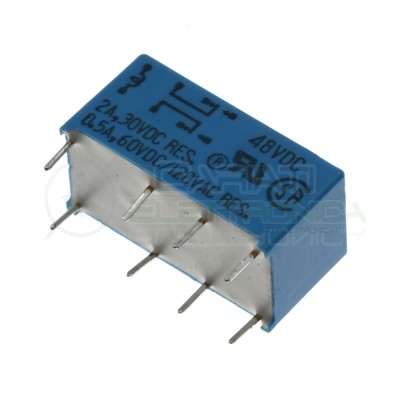 Relè doppio 2 scambio Takamisawa RY48W-K 48Vdc 48V dc 0.5A 120V DPDT Takamisawa