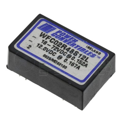 Convertitore DC/DC WFC02RC ingresso 18/72V uscita 12V Potenza max 2Watt Generico
