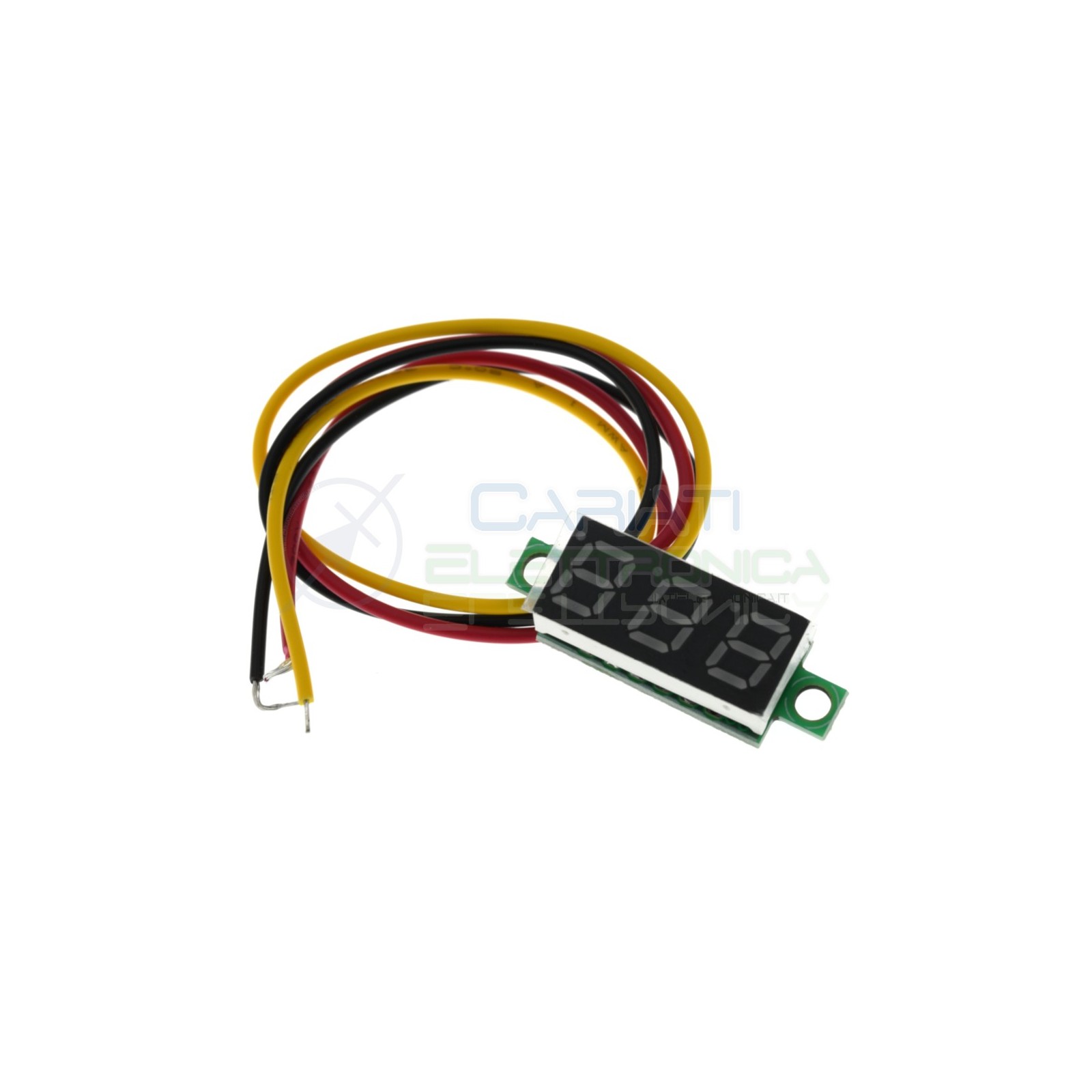 Display Lcd Verde Voltometro DC 0-100V 12V 24V 30V Tensione Tester Generico