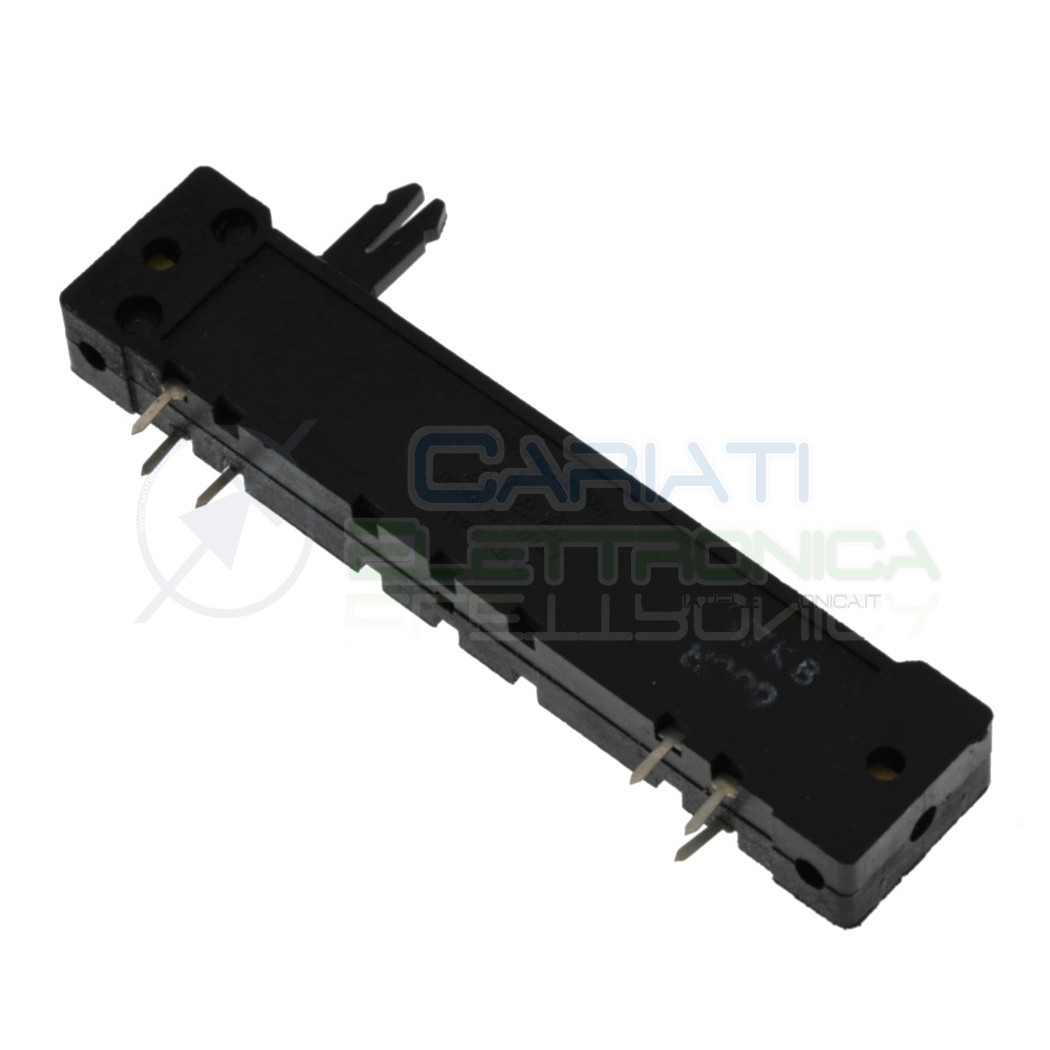Potenziometro slider stereo a slitta lineare 90mm 47kohm 47k Mixer Audio 6 PinCosocomi