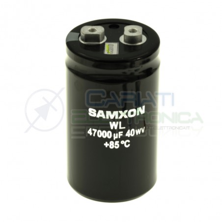 Condensatore elettrolitico 47000uF 47000 uF 40V 85°C snap in 90x51mm Samxon Samxon